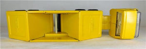 Tonka 655 Pressed Steel Truck + Bottom Dump trailer 9.25" Vintage 1970s Tiny CLEAN