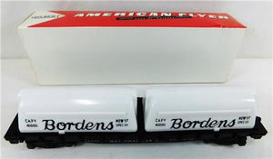 American Flyer 24575 National Car Co Flatcar w/ Borden's Milk Containers KNUCKLE