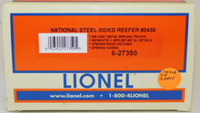 Load image into Gallery viewer, Lionel 6-27350 National Packing Company Steel-Sided Reefer 2430 Refrigerator Car
