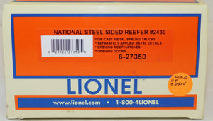 Lionel 6-27350 National Packing Company Steel-Sided Reefer 2430 Refrigerator Car