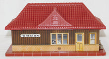Load image into Gallery viewer, Marx 6460 1950&#39;s original tinplate Wheaton Whistling Station S / HO / O w/button

