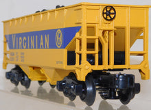 Load image into Gallery viewer, K-Line K621-44622 VIRGINIAN Smooth side Hopper w/coal load Car# 2201 blue/yellow
