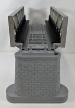 Load image into Gallery viewer, MTH 40-1120 O Gauge RealTrax SILVER Girder Bridge w/ piers 10&quot; long three rail
