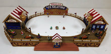 Load image into Gallery viewer, Gold Label Worlds Fair Ice Skating Rink Mr Christmas / Year Round Music 2004 Works

