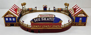 Gold Label Worlds Fair Ice Skating Rink Mr Christmas / Year Round Music 2004 Works