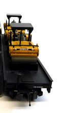 Load image into Gallery viewer, MTH 20-98496 Caterpillar O Premier Flat Car w/2 XW Vibratory Asphalt Compactors 1/48

