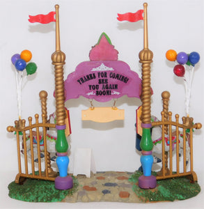 LEMAX Carnival Entry Entryway Carousel Horses Balloons Fair Midway Christmas C6