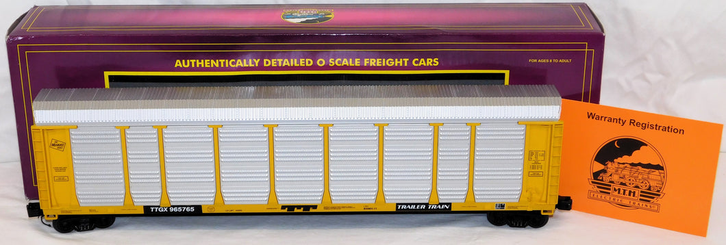 MTH 20-98466 Milwaukee Road Corrugated Auto Carrrier TTGX #965765 Trailer Train