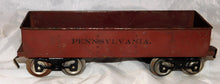 Load image into Gallery viewer, Lionel 112 PENNSYLVANIA Gondola Brown Standard Gauge No data Prewar Scarce Lionel MFG Co
