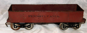 Lionel 112 PENNSYLVANIA Gondola Brown Standard Gauge No data Prewar Scarce Lionel MFG Co