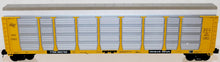 Load image into Gallery viewer, MTH 20-98466 Milwaukee Road Corrugated Auto Carrrier TTGX #965765 Trailer Train
