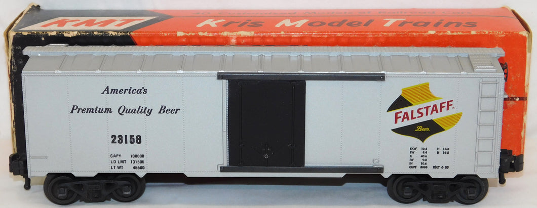 KMT 208 Falstaff Beer SteelSided Refrigerator Car Reefer Kris Model Trains Ogaug