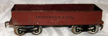 Load image into Gallery viewer, Lionel 112 PENNSYLVANIA Gondola Brown Standard Gauge No data Prewar Scarce Lionel MFG Co
