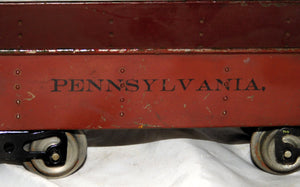 Lionel 112 PENNSYLVANIA Gondola Brown Standard Gauge No data Prewar Scarce Lionel MFG Co