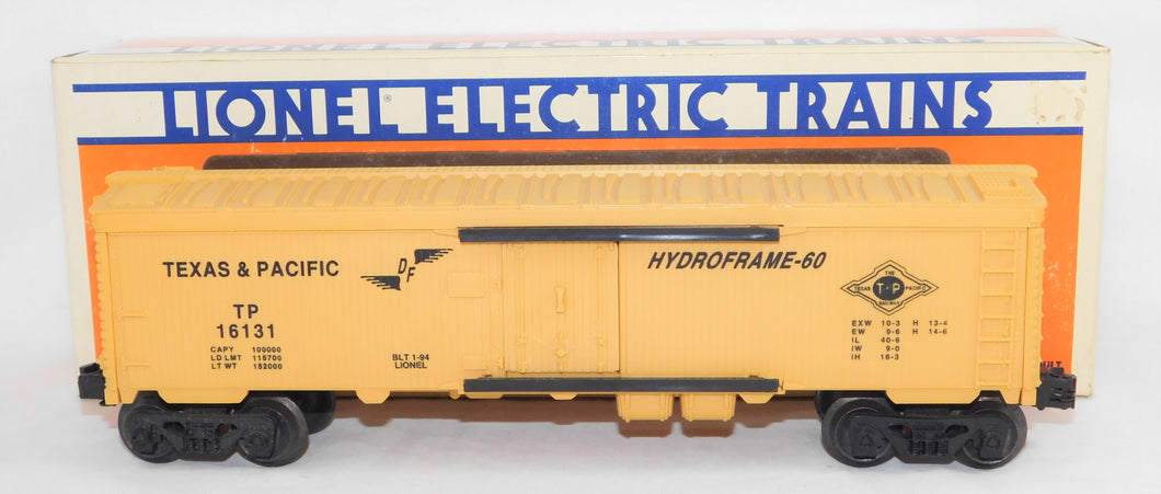 Lionel 6-16131 Texas & Pacific Woodside Reefer Operating Doors Yellow OGauge T&P