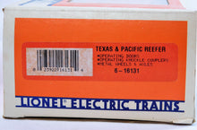 Load image into Gallery viewer, Lionel 6-16131 Texas &amp; Pacific Woodside Reefer Operating Doors Yellow OGauge T&amp;P
