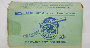 Britains 1263 Royal Artillery Gun BOXED 1/32 DieCast Camo paint Clean VINTAGE