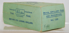 Load image into Gallery viewer, Britains 1263 Royal Artillery Gun BOXED 1/32 DieCast Camo paint Clean VINTAGE
