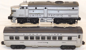 Lionel 2023 Union Pacific AA Alco Passenger set Silver/Gray top Serviced 2421-23