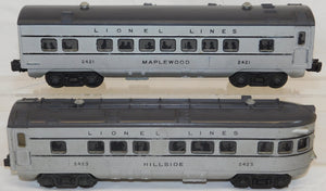 Lionel 2023 Union Pacific AA Alco Passenger set Silver/Gray top Serviced 2421-23