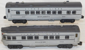 Lionel 2023 Union Pacific AA Alco Passenger set Silver/Gray top Serviced 2421-23