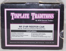 Load image into Gallery viewer, MTH 10-205 Standard Gauge 214R Reefer Ivory &amp; Peacock Brass Tinplate Traditions
