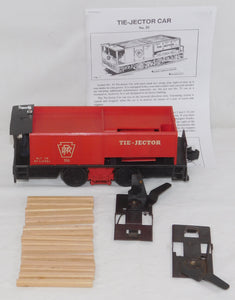 Lionel Trains #55 Tie-Jector operating motorized unit PRR +2 trips &ties 1957-61