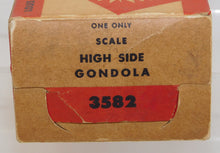 Load image into Gallery viewer, Marx 44572 C&amp;O High Side Gondola w/BOX 3/16&quot; scale tinplate O 027 Silver Trucks
