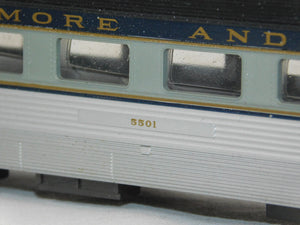 Rivarossi Baltimore & Ohio Three 85' Streamlined Passenger cars 2 Roomettes Coach HO