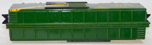 Marx 1950 PRR GAEX Boxcar w/BOX 3/16" scale Green tinplate O 027 Silver Trucks