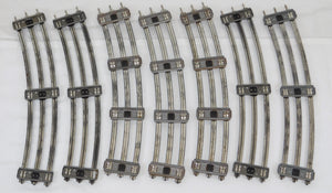 Lionel 6-65049 wide radius 027 gauge track 42" diameter curve 7pcs C-5 Used