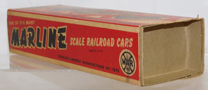 Marx 1950 PRR GAEX Boxcar w/BOX 3/16" scale Green tinplate O 027 Silver Trucks