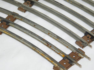 Lionel 6-65049 wide radius 027 gauge track 42" diameter curve 7pcs C-5 Used