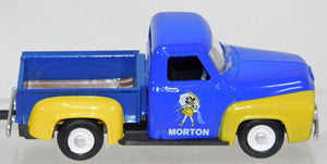 Menards Morton Salt 1953 Ford Pick Up Truck Blue / yellow Lights Up 1:48 O scale