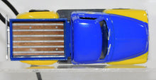 Load image into Gallery viewer, Menards Morton Salt 1953 Ford Pick Up Truck Blue / yellow Lights Up 1:48 O scale
