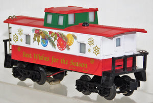 K-Line 6172 Christmas Caboose Lighted 1994 Best Wishes for the Season O/027