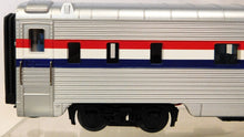 Load image into Gallery viewer, MTH 20-6648 Amtrak 2 Car Set 70' Aluminum Passenger Streamliner Sleeper Diner O Premier 1/48
