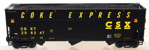 MTH 20-97159 CSX Coke Express Hopper #296247 w/ coke load Premier O 1/48 Boxed