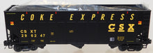 Load image into Gallery viewer, MTH 20-97159 CSX Coke Express Hopper #296247 w/ coke load Premier O 1/48 Boxed
