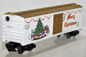 MTH 30-7410 Christmas Boxcar 1996 RailKing Train Tree O gauge Holiday Express