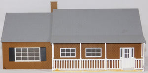 Lionel 6-34109 Large Suburban House I O gauge lighted Lionelville gray brown #2