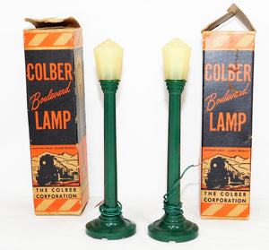 Colber Corporation Boulevard Lamp accessory With Box green light post O / S lot of TWO