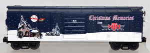 MTH 30-7489 Christmas Memories Boxcar 2001 Rail King Snow Scene Holiday