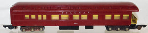 American Flyer 654 Pullman Maroon Observation Heavyweight Center# Lights Up S gauge