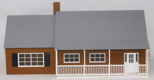 Lionel 6-34109 Large Suburban House I O gauge lighted Lionelville gray brown #3