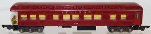 American Flyer 654 Pullman Maroon Observation Heavyweight Center# Lights Up S gauge