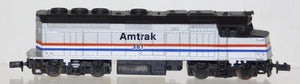 Lifelike 7641 Amtrak F40 Diesel Engine N scale #381 Powered Runs  red white blue