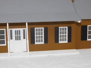 Lionel 6-34109 Large Suburban House I O gauge lighted Lionelville gray brown #3