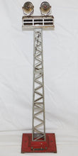 Load image into Gallery viewer, Lionel Prewar 92 Standard gauge Floodlight Tower 20&quot; tall Working C-6 rewired
