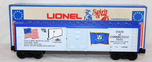 Lionel 6-7605 State of Connecticut Box Car Spirit of 76 Bicentennial colony 1976